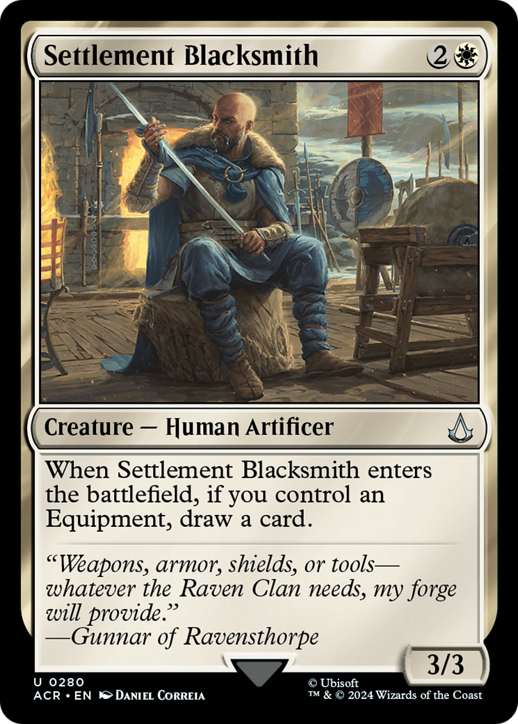 Settlement Blacksmith (ACR-280) [Assassin's Creed] MTG Single Wizards of the Coast