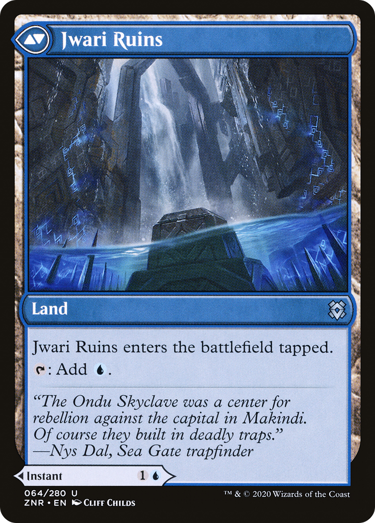 Jwari Disruption // Jwari Ruins (ZNR-064) [Zendikar Rising] MTG Single Wizards of the Coast