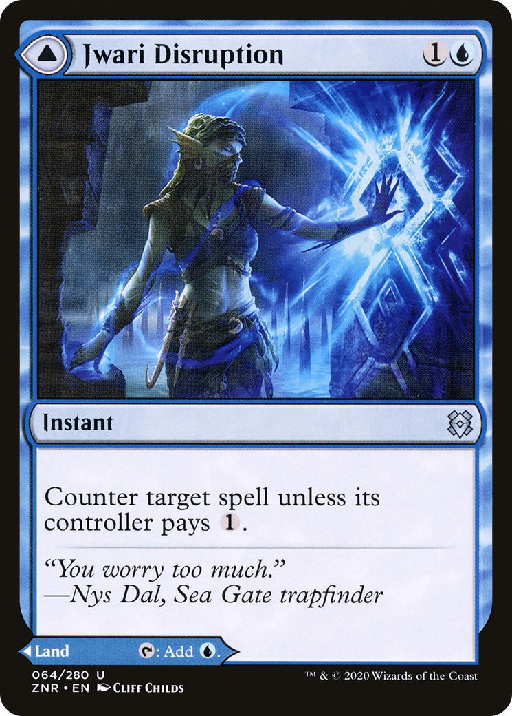 Jwari Disruption // Jwari Ruins (ZNR-064) [Zendikar Rising] MTG Single Wizards of the Coast