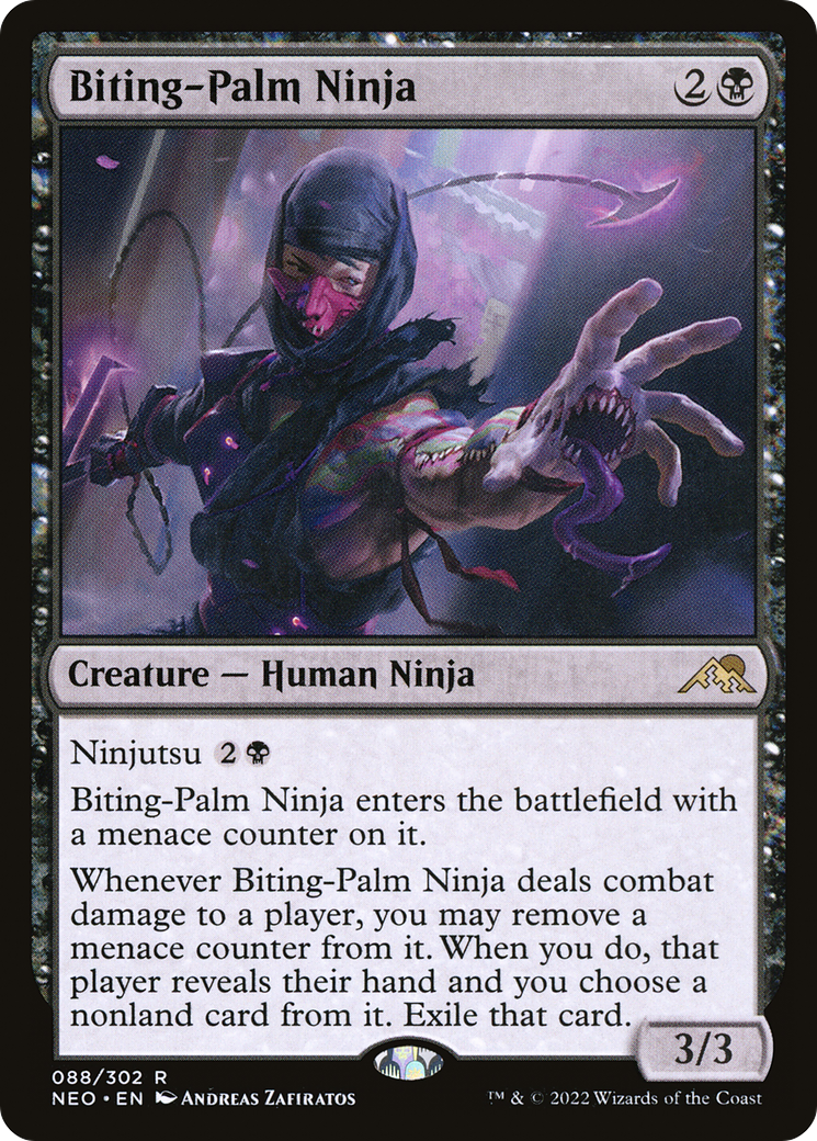 Biting-Palm Ninja (NEO-088) [Kamigawa: Neon Dynasty] MTG Single Wizards of the Coast