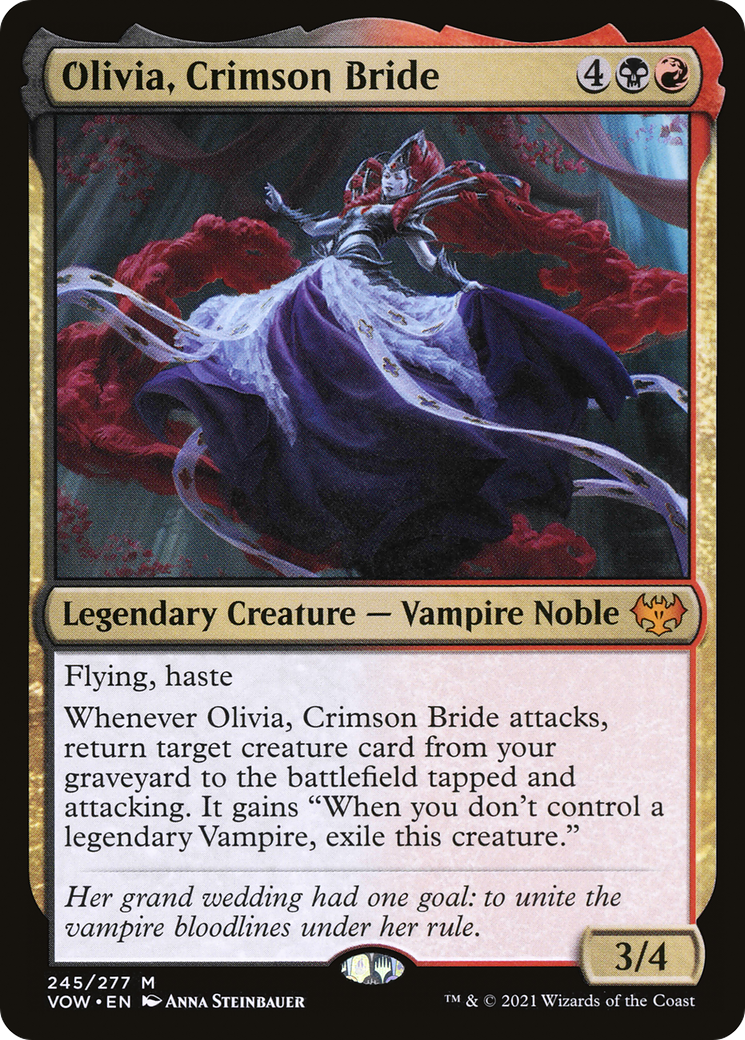 Olivia, Crimson Bride (VOW-245) [Innistrad: Crimson Vow] MTG Single Wizards of the Coast