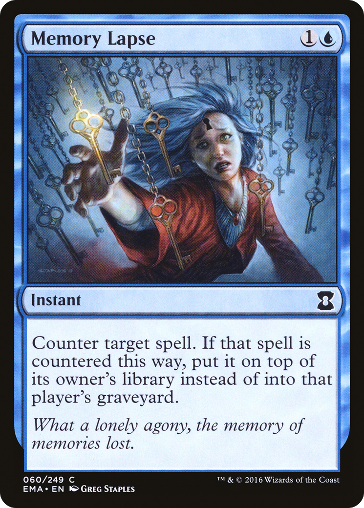 Memory Lapse (EMA-060) [Eternal Masters] Foil MTG Single Wizards of the Coast