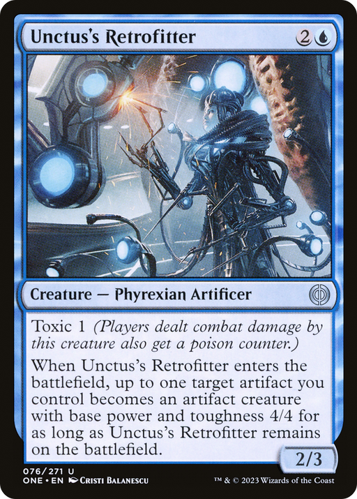 Unctus's Retrofitter (ONE-076) [Phyrexia: All Will Be One] Foil MTG Single Wizards of the Coast