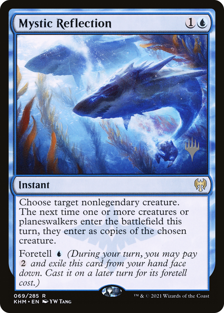 Mystic Reflection (PPKHM-069) [Kaldheim Promos] MTG Single Wizards of the Coast
