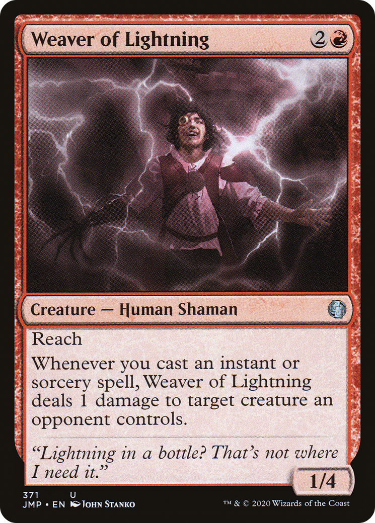 Weaver of Lightning (JMP-371) [Jumpstart] MTG Single Wizards of the Coast