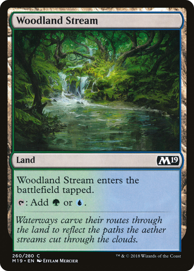 Woodland Stream (M19-260) [Core Set 2019] MTG Single Wizards of the Coast