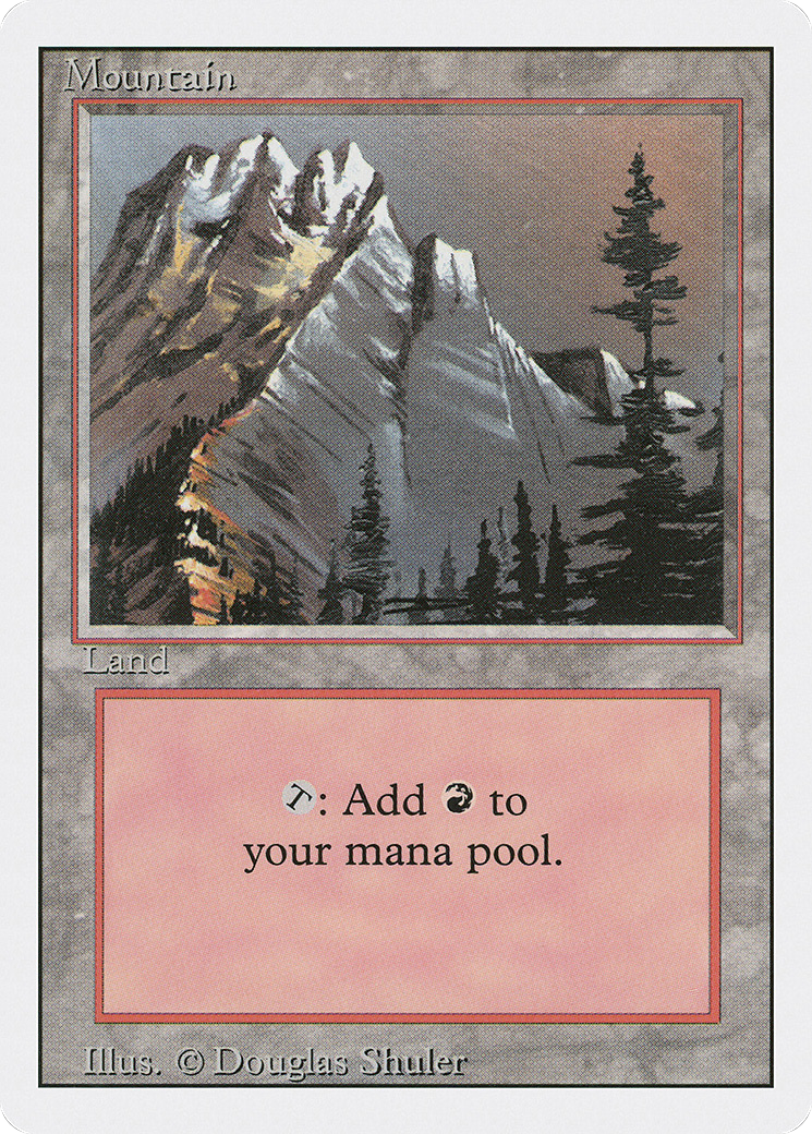 Mountain (A) (3ED-290) [Revised Edition] MTG Single Wizards of the Coast