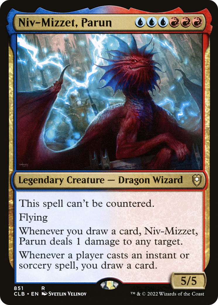 Niv-Mizzet, Parun (CLB-851) [Commander Legends: Battle for Baldur's Gate] MTG Single Wizards of the Coast