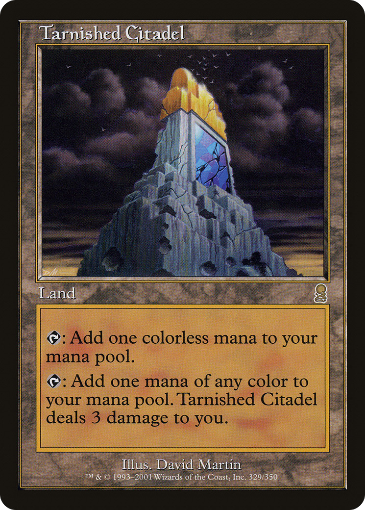 Tarnished Citadel (ODY-329) [Odyssey] Foil MTG Single Wizards of the Coast