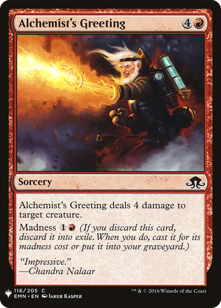Alchemist's Greeting (LIST-EMN-116) [Mystery Booster] The List MTG Single Wizards of the Coast