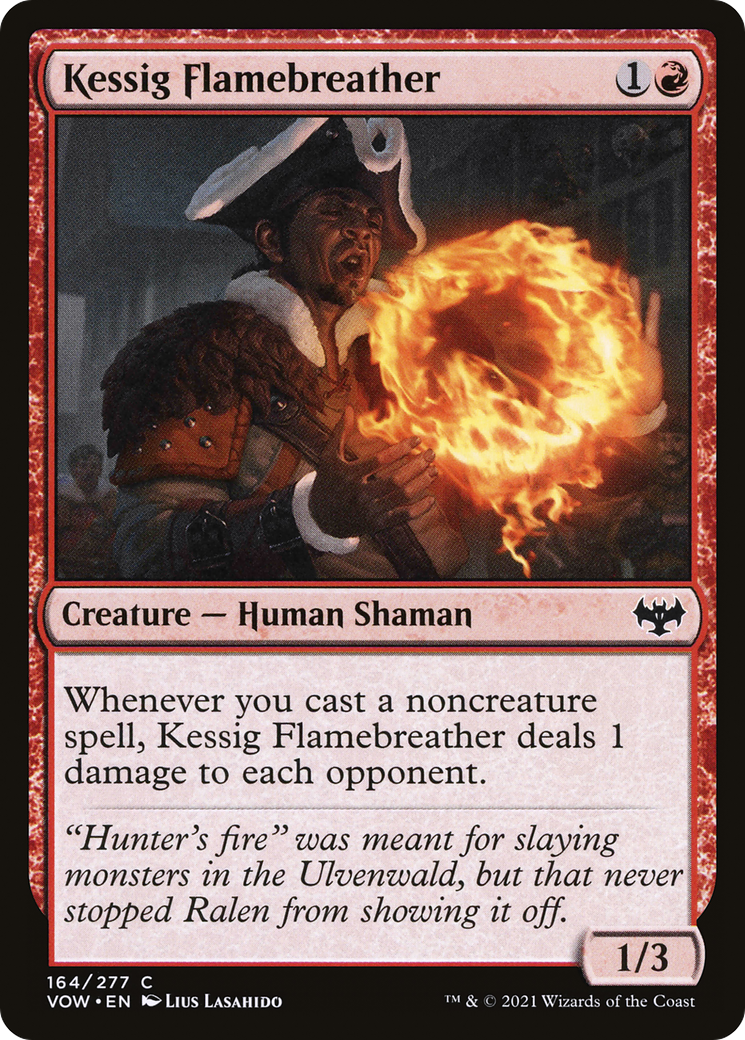 Kessig Flamebreather (VOW-164) [Innistrad: Crimson Vow] Foil MTG Single Wizards of the Coast