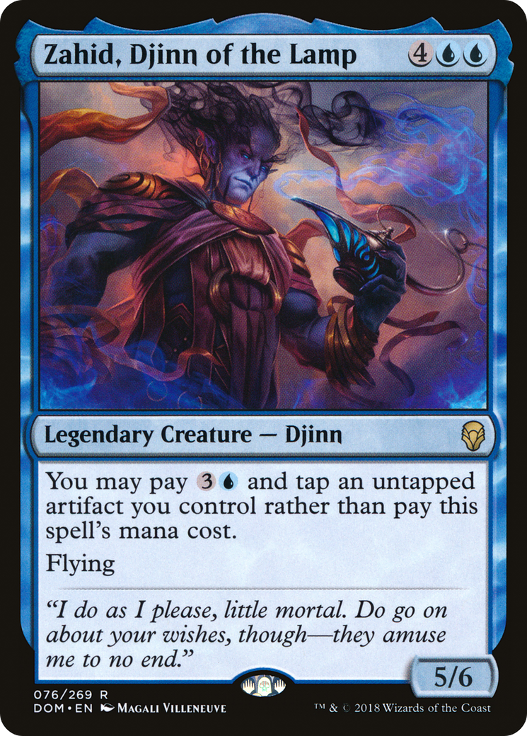 Zahid, Djinn of the Lamp (DOM-076) [Dominaria] MTG Single Wizards of the Coast