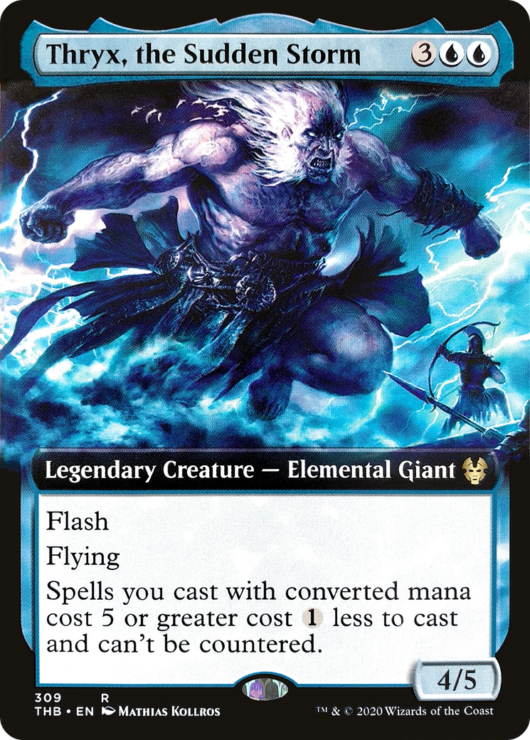 Thryx, the Sudden Storm (THB-309) [Theros Beyond Death] (Extended Art) Foil MTG Single Wizards of the Coast