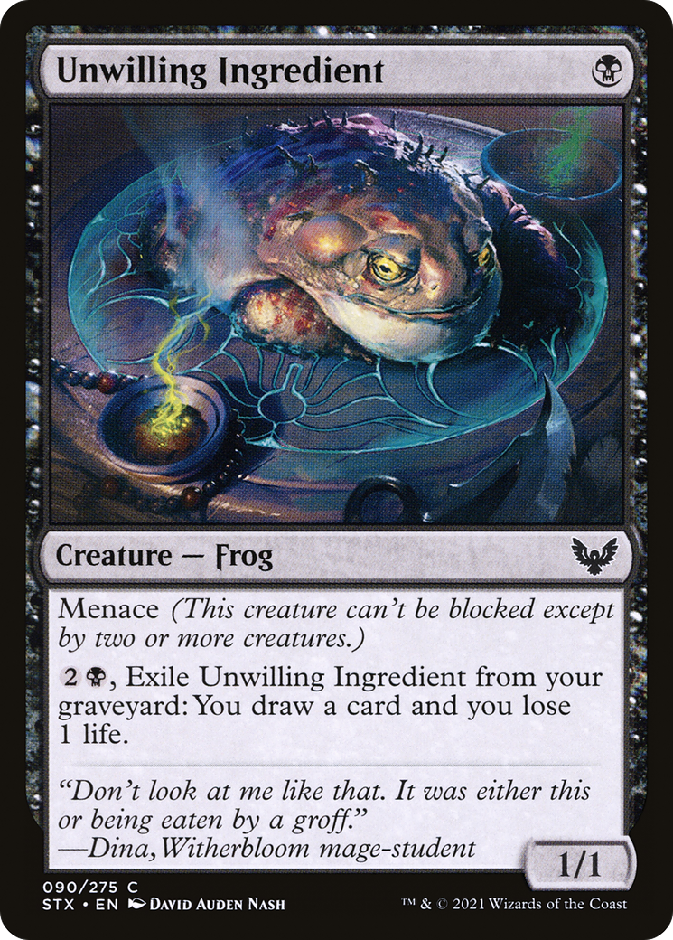 Unwilling Ingredient (STX-090) [Strixhaven: School of Mages] Foil MTG Single Wizards of the Coast