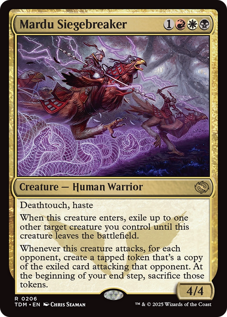 Mardu Siegebreaker (TDM-206) [Tarkir: Dragonstorm] Foil MTG Single Wizards of the Coast
