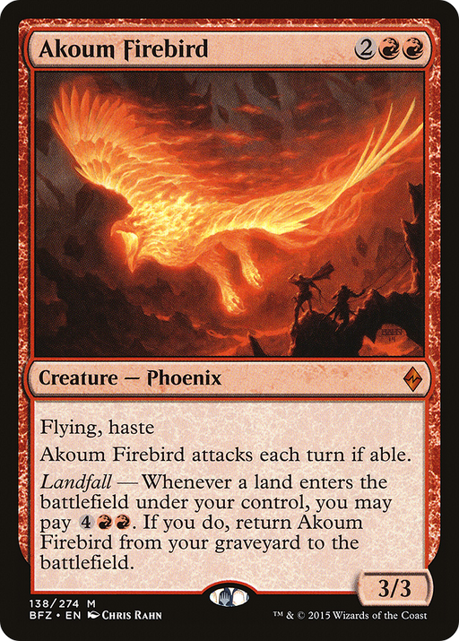 Akoum Firebird (BFZ-138) [Battle for Zendikar] MTG Single Wizards of the Coast