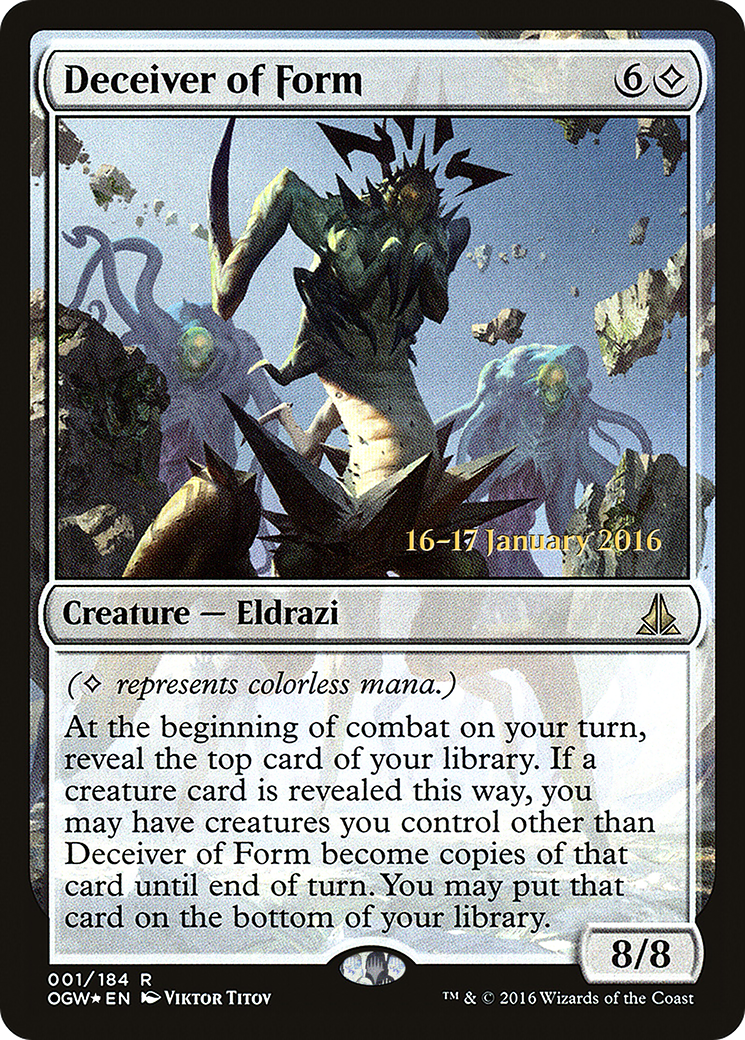 Deceiver of Form (PRE-001) [Oath of the Gatewatch Promos] Foil MTG Single Wizards of the Coast