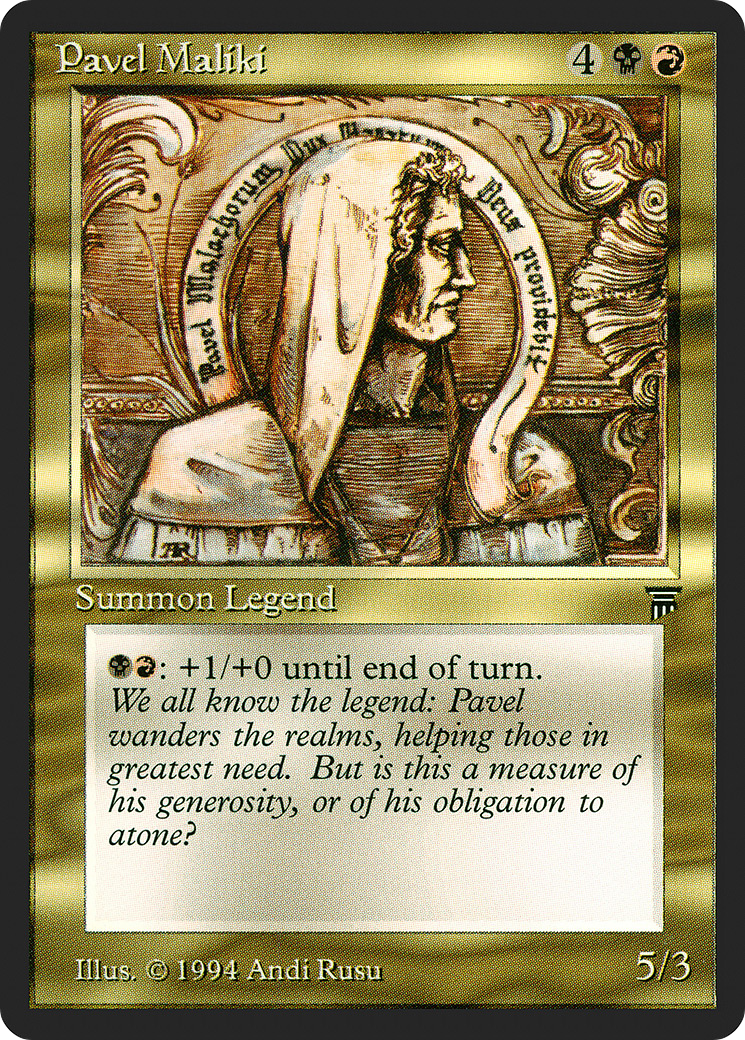Pavel Maliki (LEG-248) [Oldschool] Legends MTG Single Wizards of the Coast