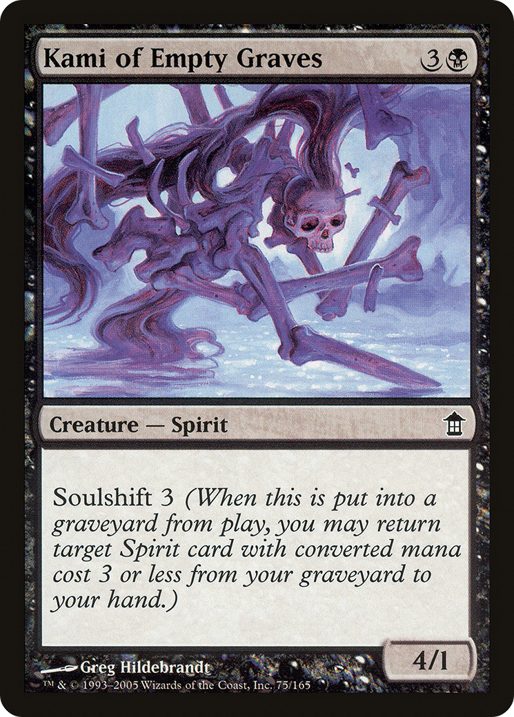 Kami of Empty Graves (SOK-075) [Saviors of Kamigawa] Foil MTG Single Wizards of the Coast