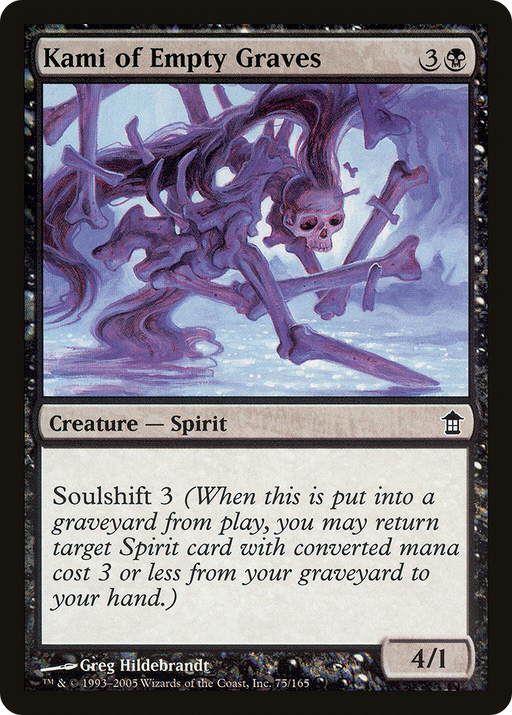 Kami of Empty Graves (SOK-075) [Saviors of Kamigawa] MTG Single Wizards of the Coast