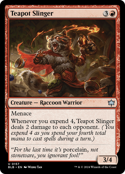 Teapot Slinger (BLB-157) [Bloomburrow] MTG Single Wizards of the Coast