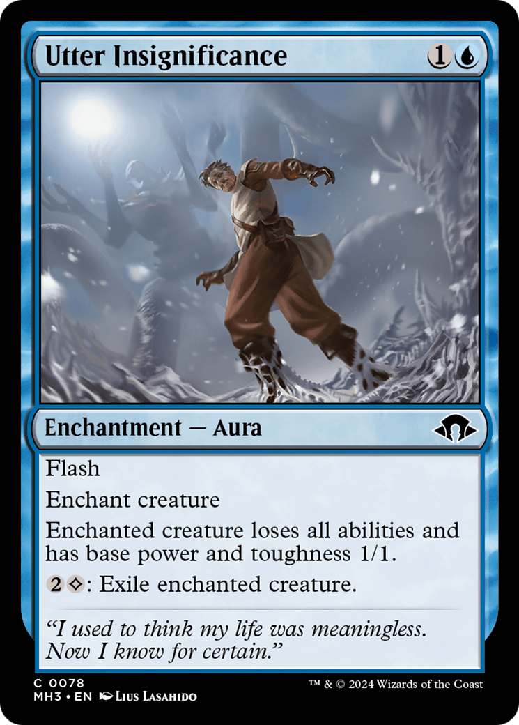 Utter Insignificance (MH3-078) [Modern Horizons 3] Foil MTG Single Modern Horizons 3