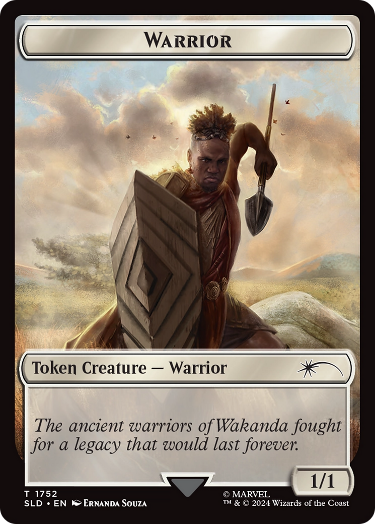 Warrior Token (SLD-1752) [Secret Lair] Drop MTG Single Wizards of the Coast