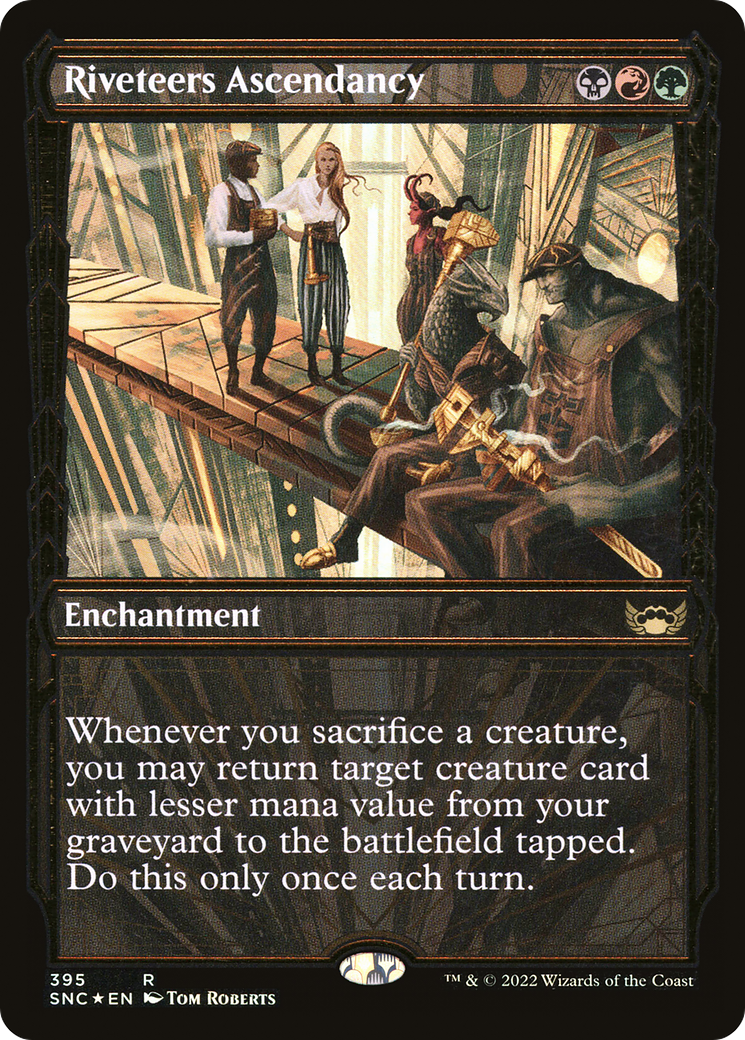 Riveteers Ascendancy (Gilded Foil) (SNC-395) [Streets of New Capenna] (Showcase) Foil MTG Single Wizards of the Coast