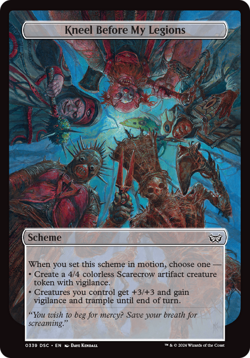 Kneel Before My Legions (Full Art) (A:DSC-339) [Duskmourn: House of Horror Commander] MTG Single Wizards of the Coast