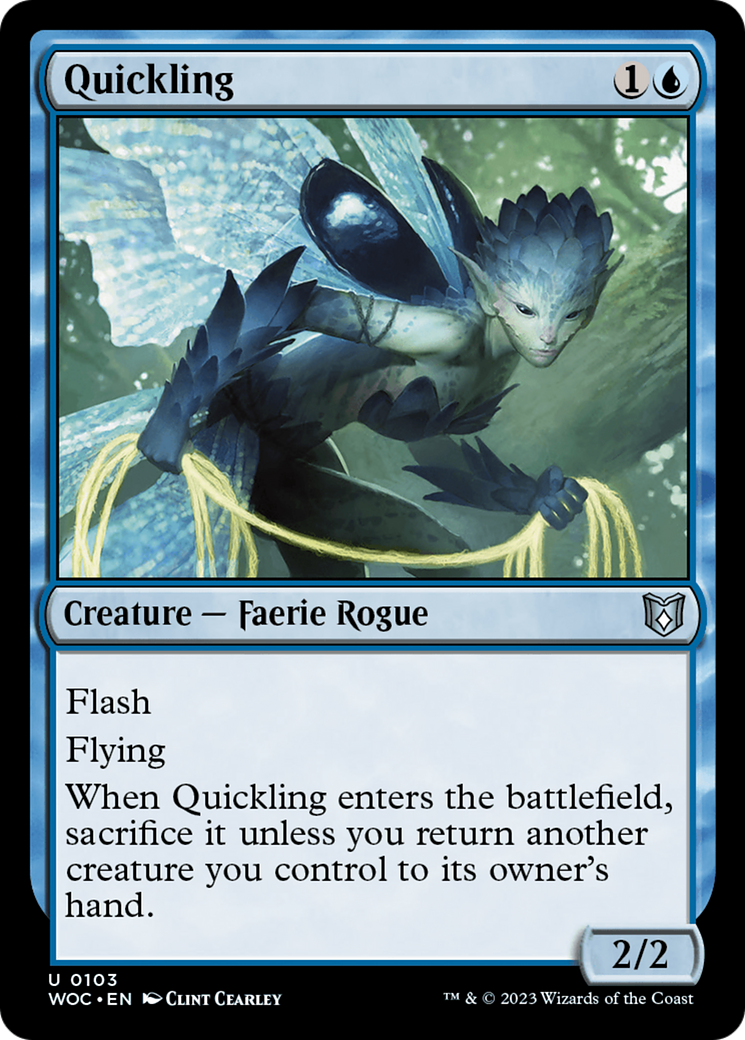 Quickling (WOC-103) [Wilds of Eldraine Commander] MTG Single Wizards of the Coast