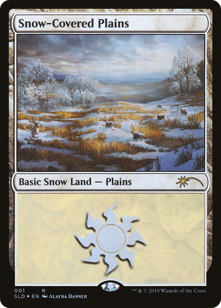Snow-Covered Plains (SLD-001) [Secret Lair] Drop Foil MTG Single Wizards of the Coast