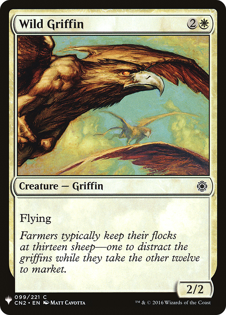 Wild Griffin (LIST-CN2-99) [The List] MTG Single Magic: The Gathering