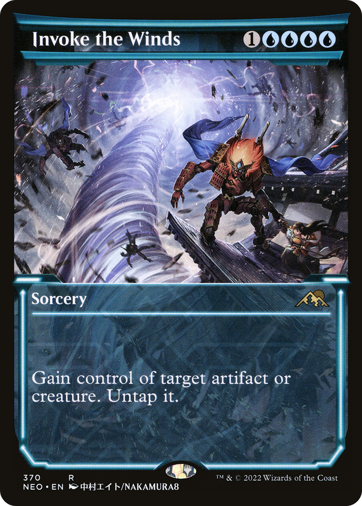 Invoke the Winds (NEO-370) [Kamigawa: Neon Dynasty] (Showcase) MTG Single Wizards of the Coast