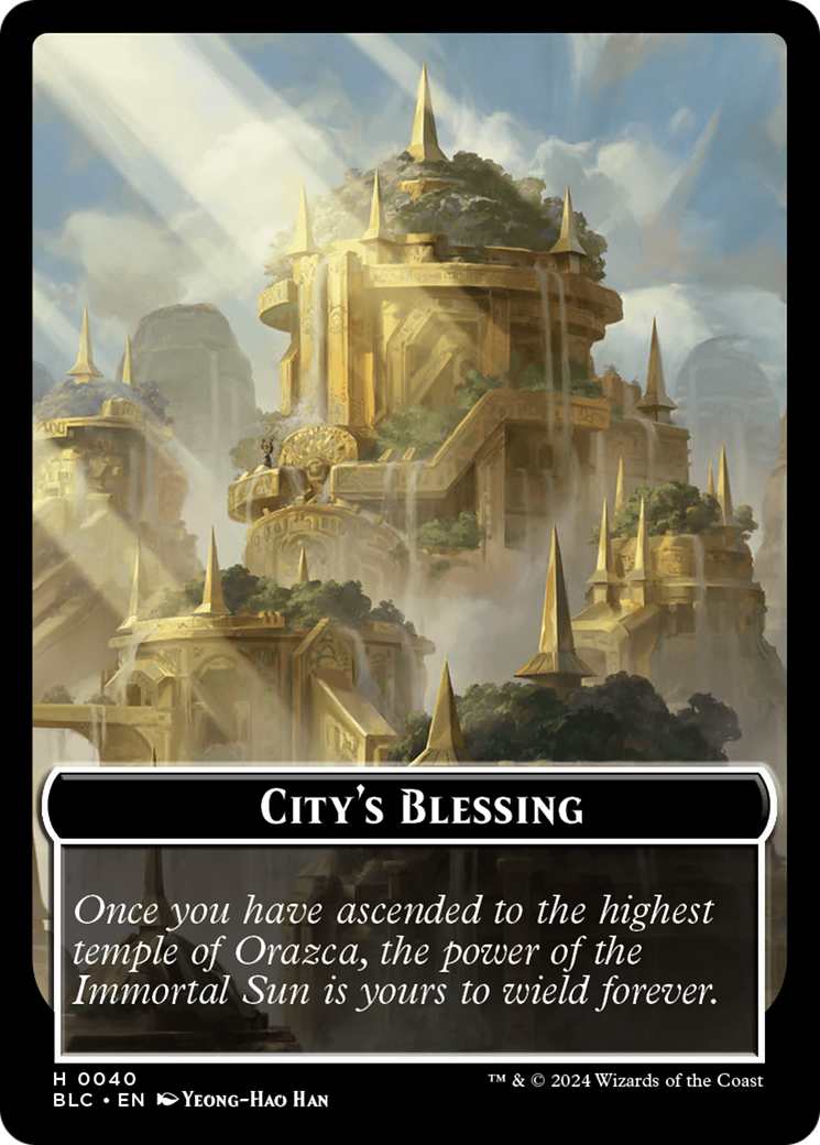 City's Blessing (TBLC-040) [Tokens] Bloomburrow Commander Tokens Foil MTG Single Wizards of the Coast