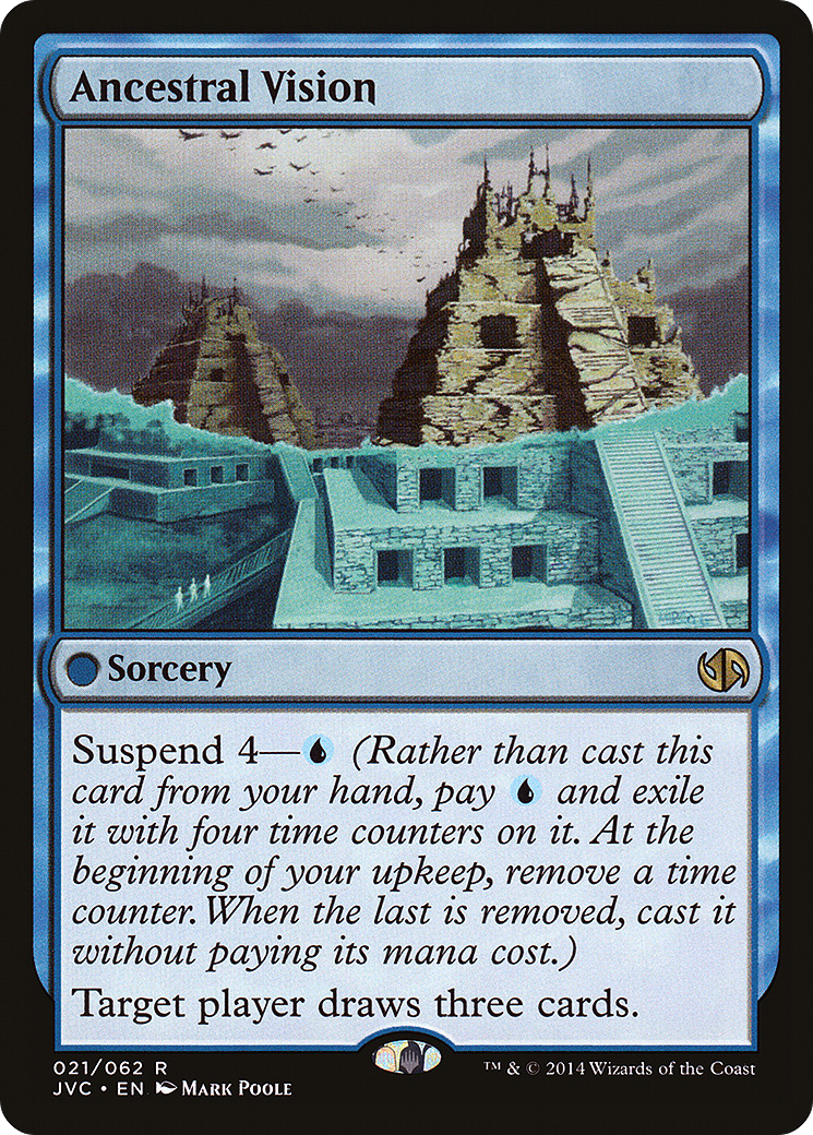 Ancestral Vision (DD3-021) [Misc] Duel Decks Anthology: Jace vs. Chandra MTG Single Wizards of the Coast
