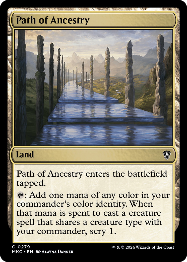 Path of Ancestry (MKC-279) [Murders at Karlov Manor Commander] MTG Single Wizards of the Coast