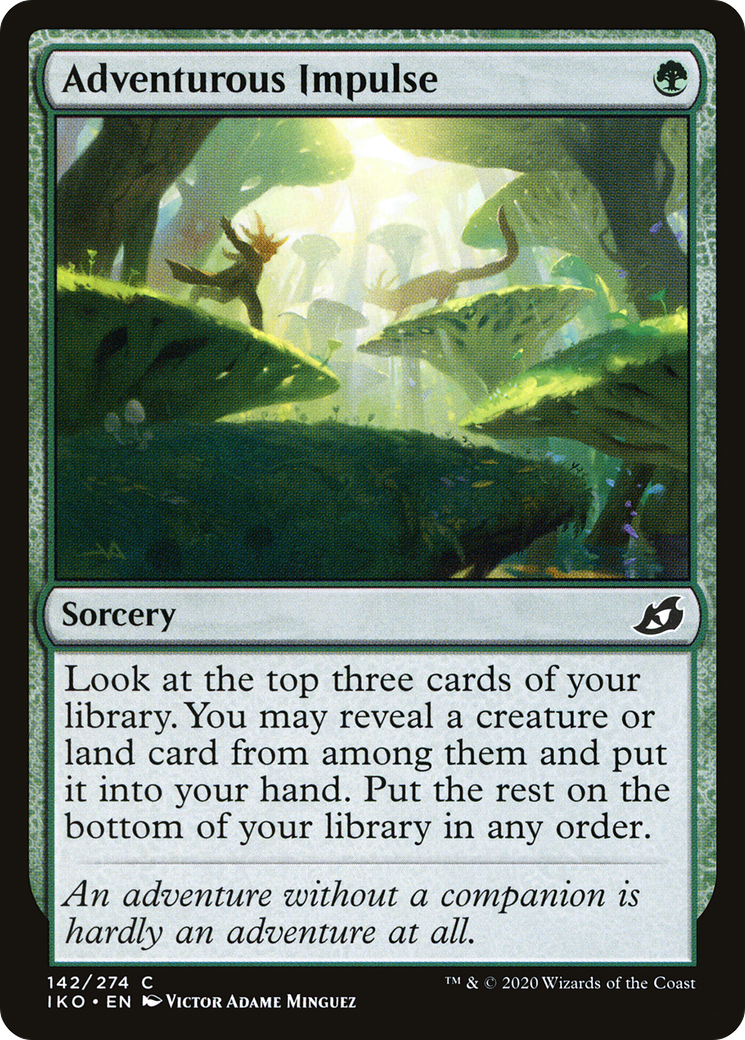 Adventurous Impulse (IKO-142) [Ikoria: Lair of Behemoths] MTG Single Wizards of the Coast