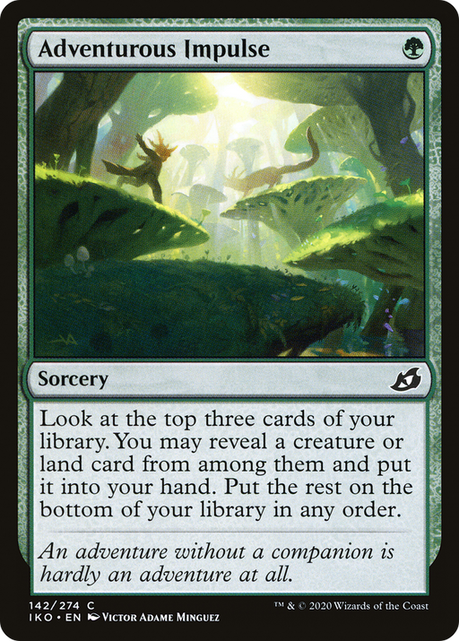 Adventurous Impulse (IKO-142) [Ikoria: Lair of Behemoths] MTG Single Wizards of the Coast