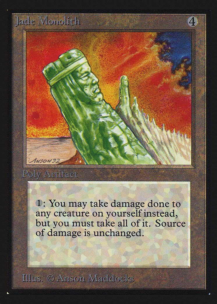 Jade Monolith (IED-253) [Intl. Collectors' Edition] MTG Single Wizards of the Coast