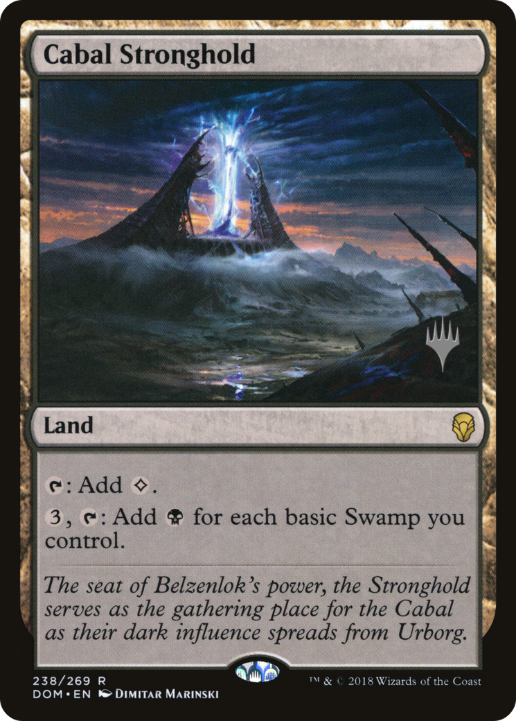Cabal Stronghold (PPM20-238) [Dominaria Promos] MTG Single Wizards of the Coast