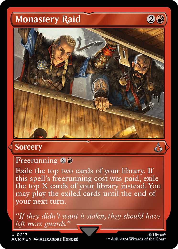 Monastery Raid (ACR-217) [Assassin's Creed] Etched Foil MTG Single Wizards of the Coast