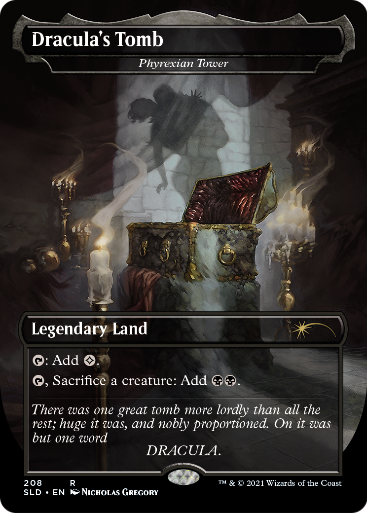 Dracula's Tomb - Phyrexian Tower (SLD-208) [Secret Lair Drop] (Borderless)