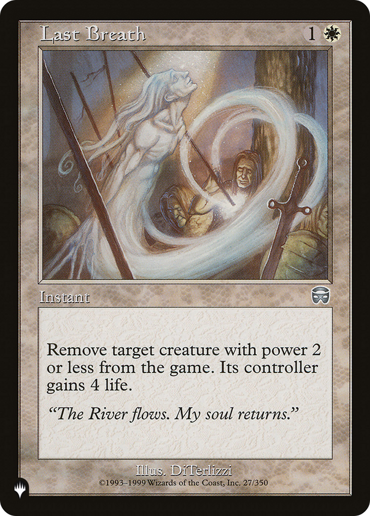 Last Breath (LIST-MMQ-27) [Mystery Booster] The List MTG Single Wizards of the Coast