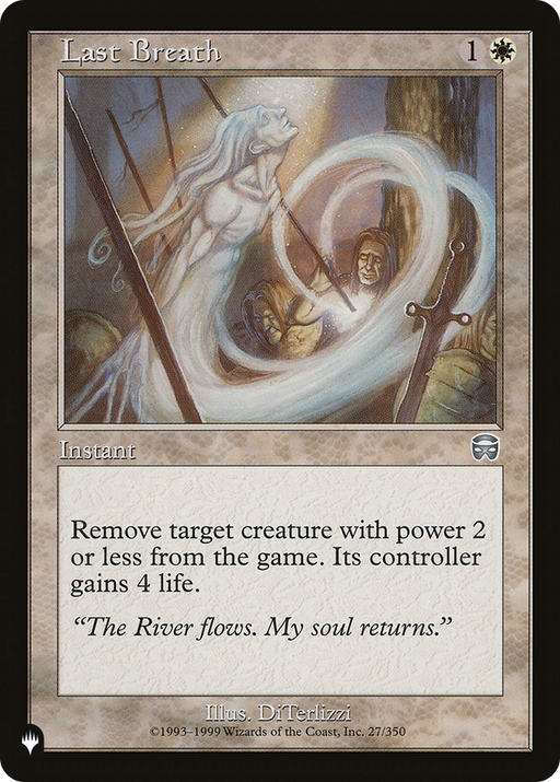 Last Breath (LIST-MMQ-27) [Mystery Booster] The List MTG Single Wizards of the Coast