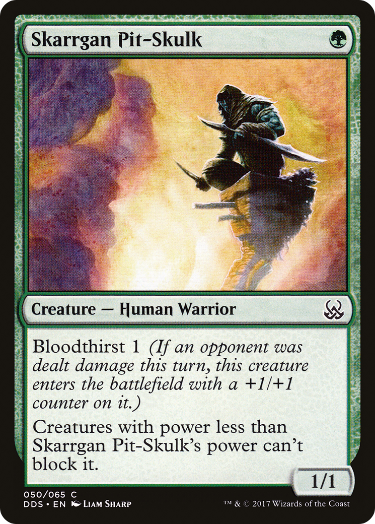 Skarrgan Pit-Skulk (DDS-050) [Misc] Duel Decks: Mind vs. Might MTG Single Wizards of the Coast