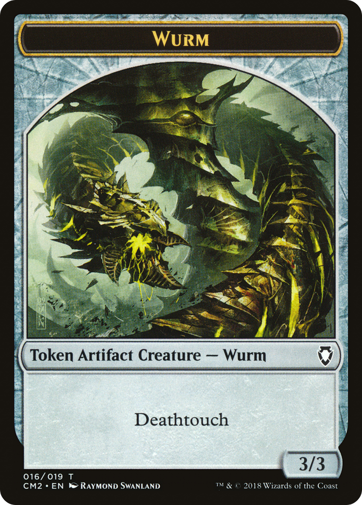 Wurm Token (Deathtouch) (CM2-016) [Tokens] Commander Anthology Volume II Tokens MTG Single Wizards of the Coast