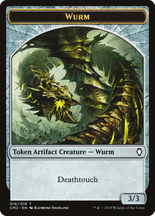 Wurm Token (Deathtouch) (CM2-016) [Tokens] Commander Anthology Volume II Tokens MTG Single Wizards of the Coast