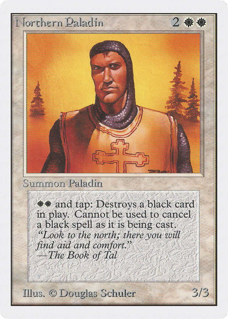 Northern Paladin (2ED-030) [Oldschool] Unlimited Edition MTG Single Wizards of the Coast