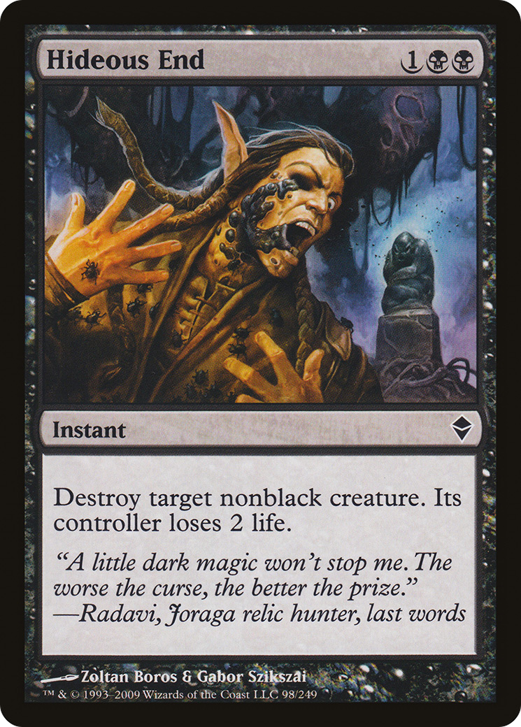 Hideous End (ZEN-098) [Zendikar] Foil MTG Single Wizards of the Coast