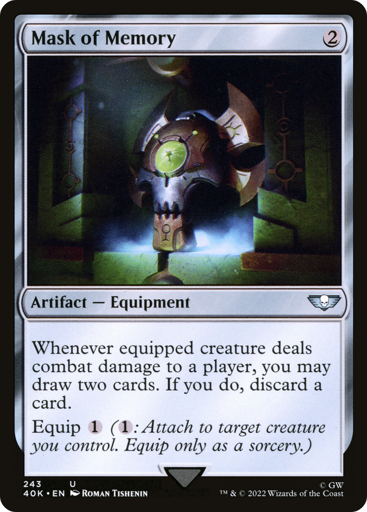 Mask of Memory (40K-243) [Warhammer 40,000 Commander] MTG Single Wizards of the Coast